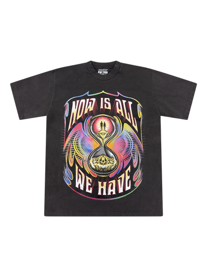 "Now Is All We Have" Tee - Vintage Black